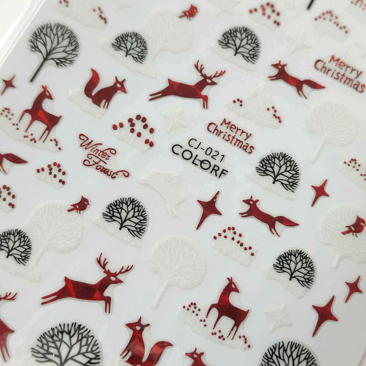 Adesivi Natale Cj 021 Rosso