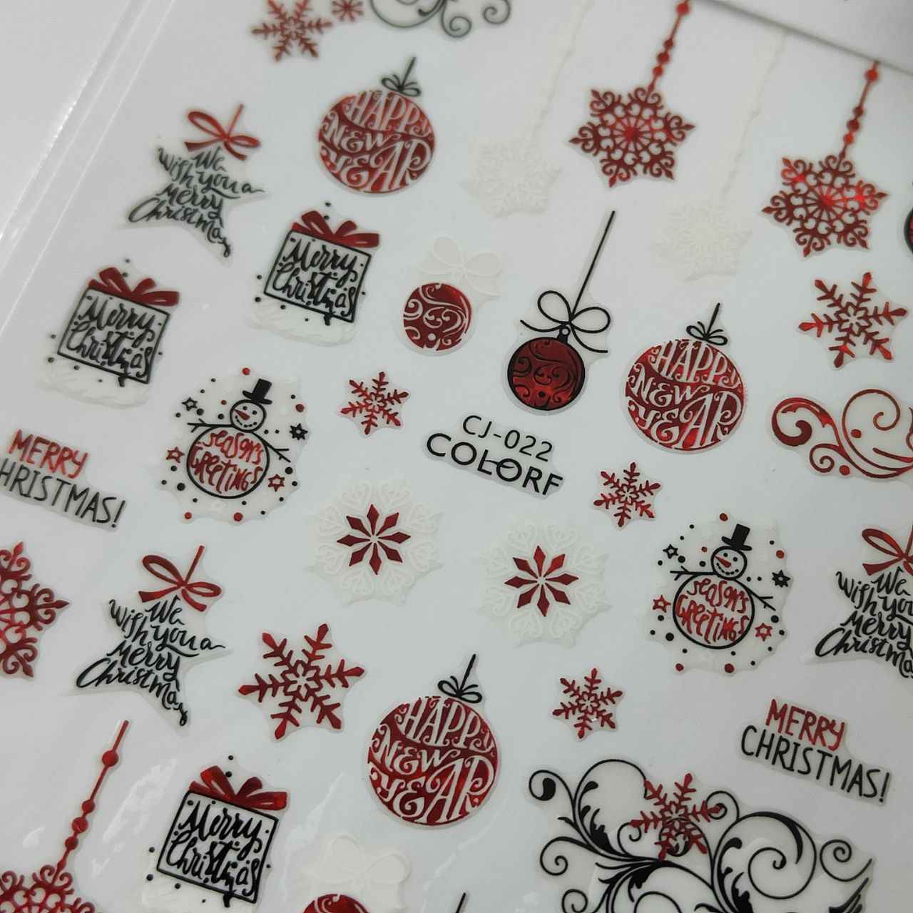 Adesivi Natale Cj 022 Rosso