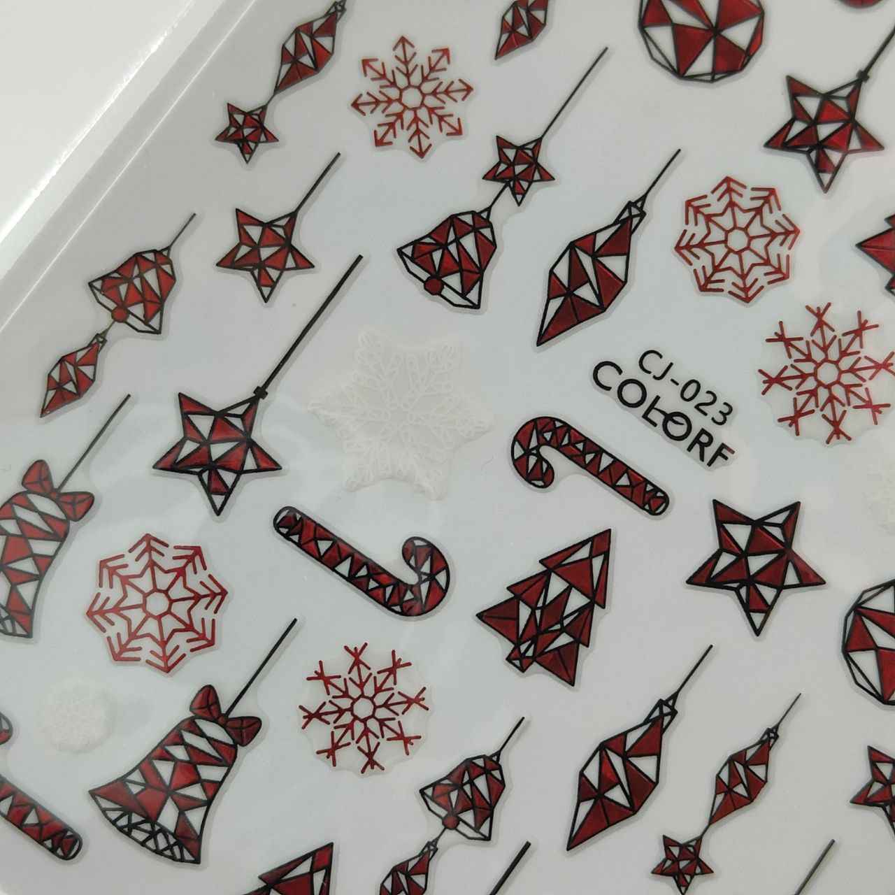 Adesivi Natale Cj 023 Rosso