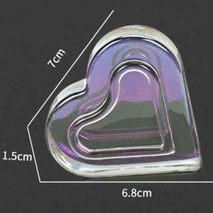 CONTENITORE IN VETRO cuore con tappo