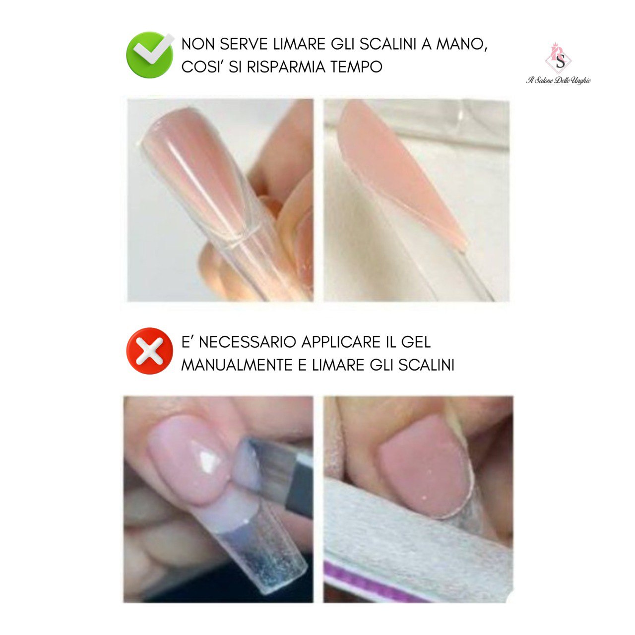 Dual Form 47 Stiletto French Muretto Con Scheletro