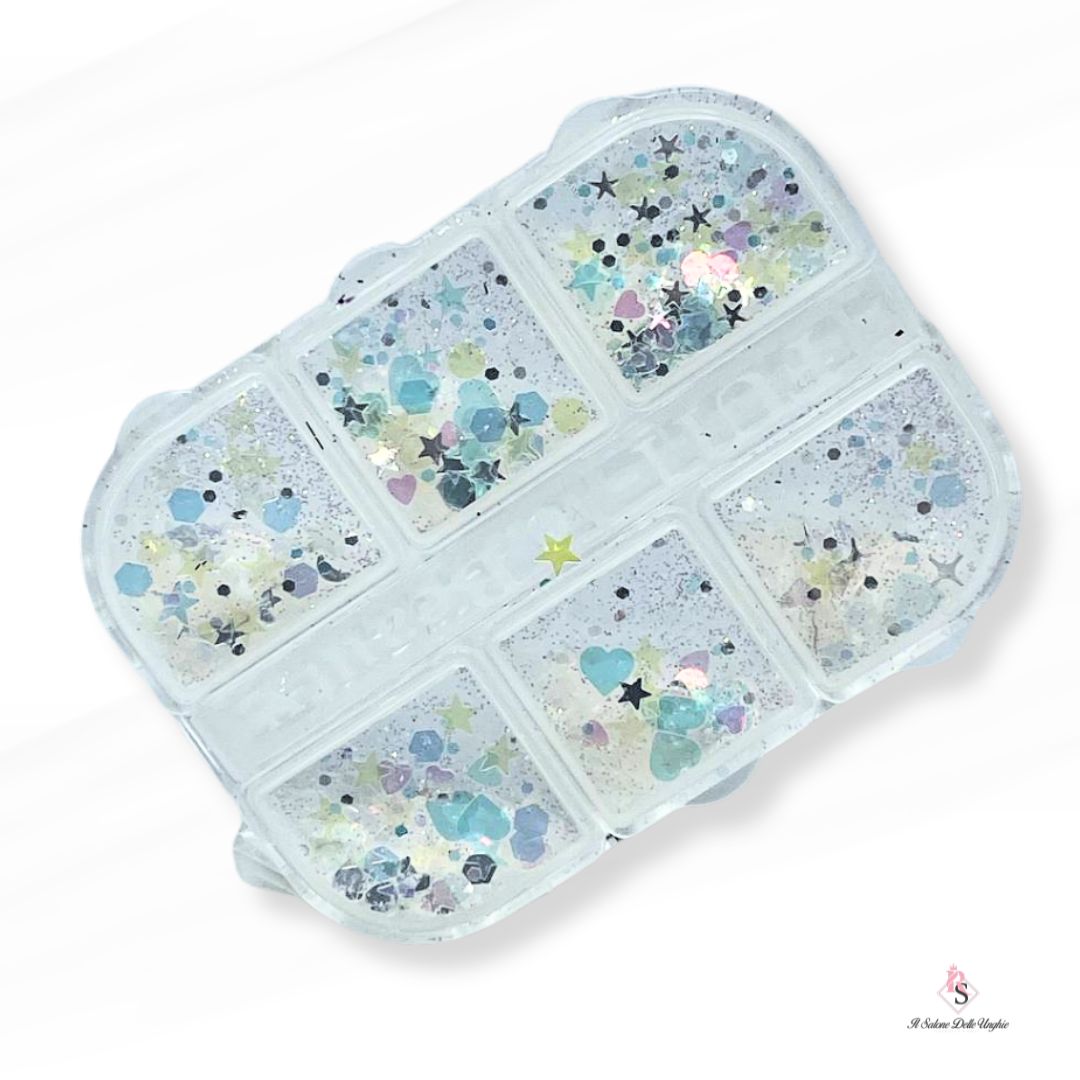 GLITTER PAILLETTES MIX 01 SET DA 6
