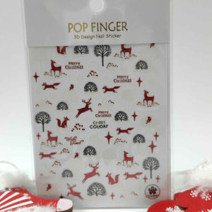 Adesivi Natale Cj 021 Rosso