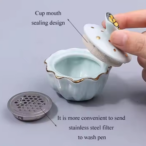 CONTENITORE IN CERAMICA rosa