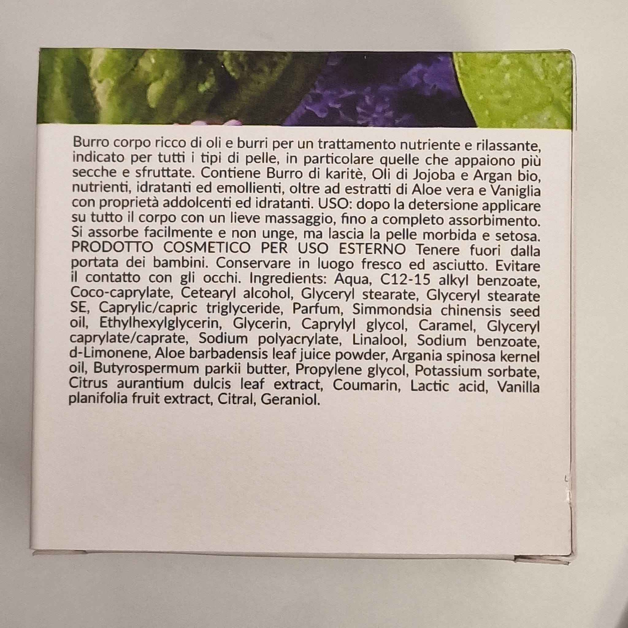 BURRO CORPO lavanda e bergamotto