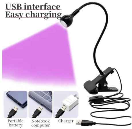 MINI LAMPADA A PINZA BIANCA