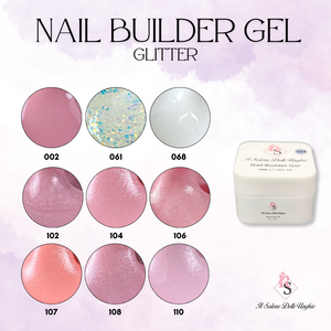 Nail Builder Gel 107 Albicocca Glitter