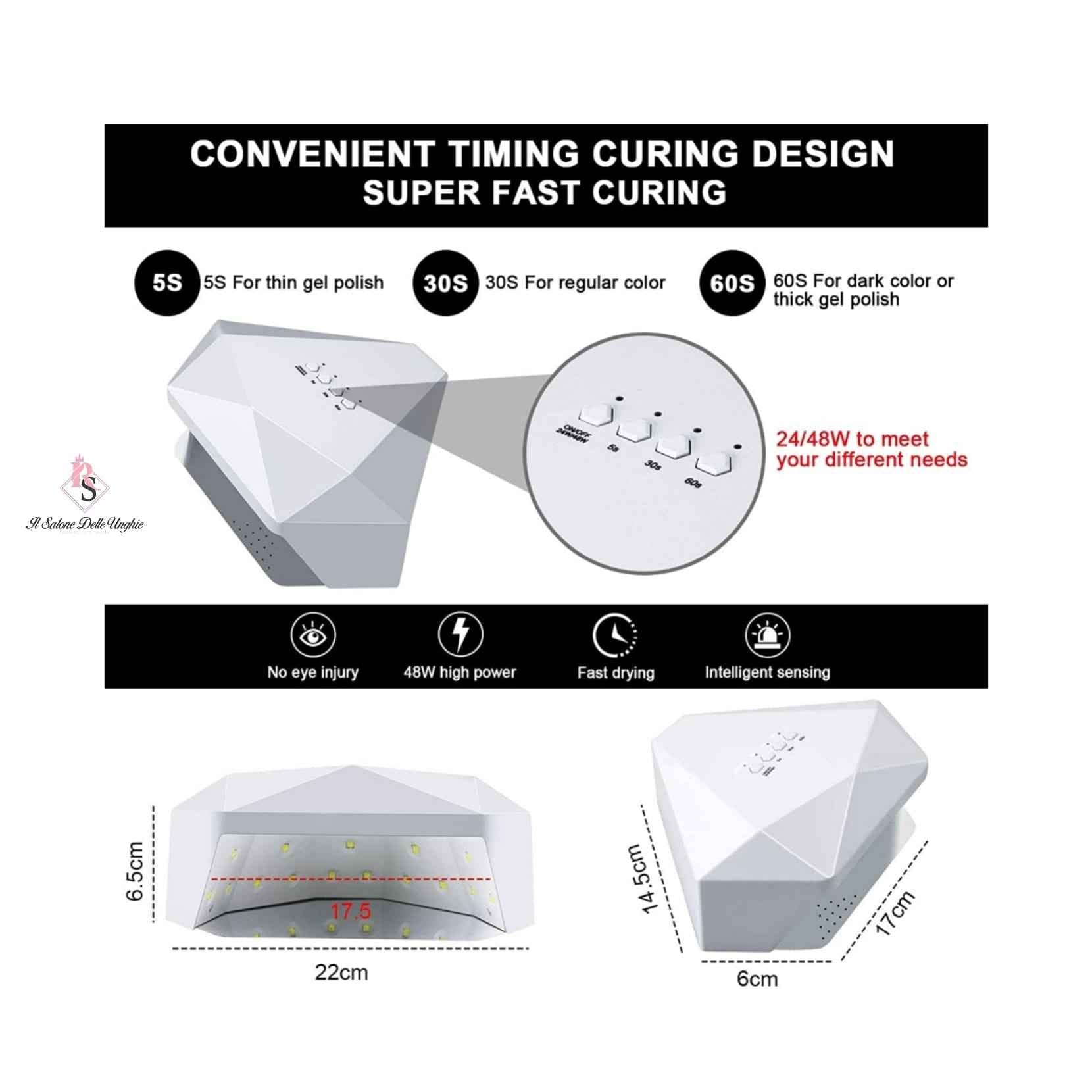 LAMPADA DIAMOND bianca