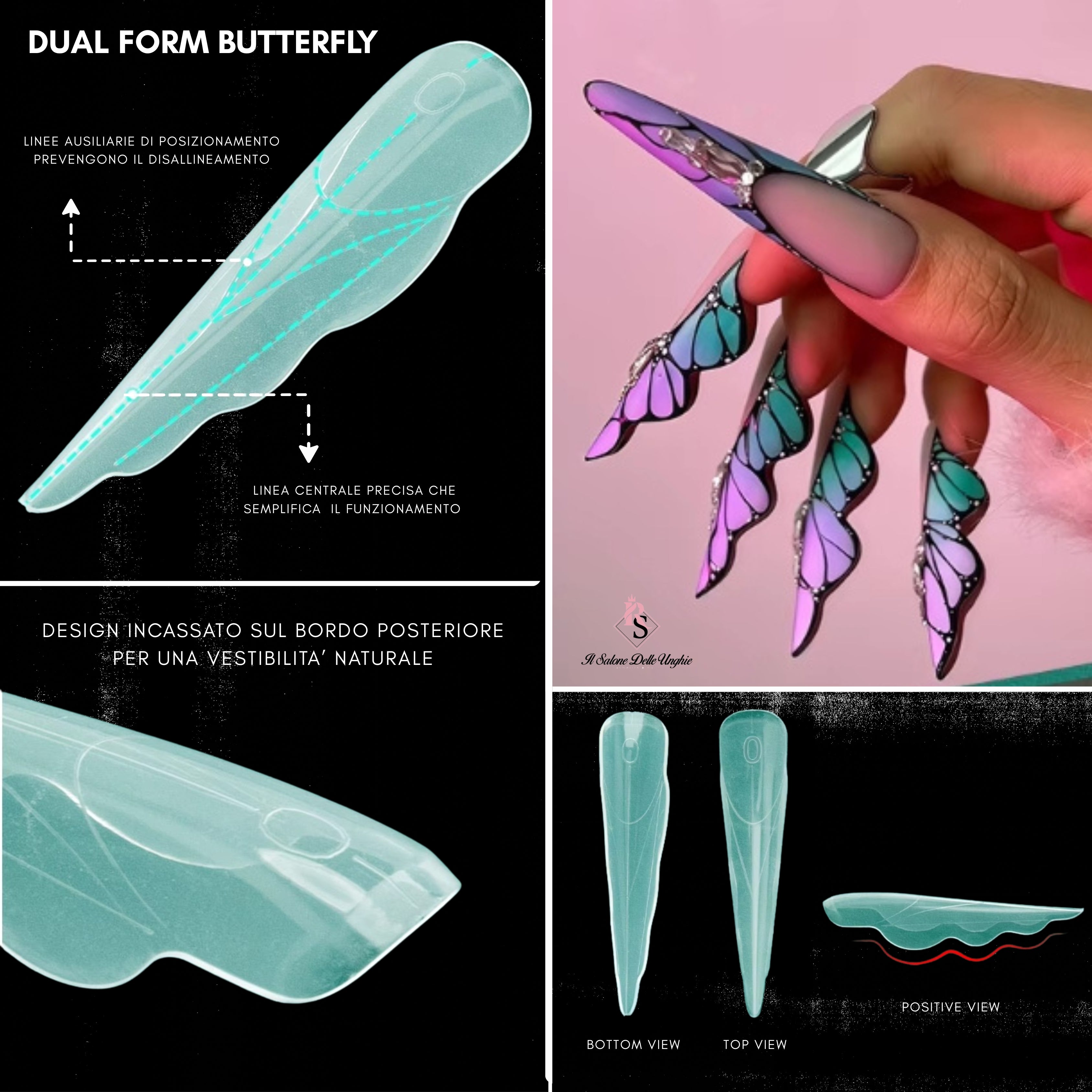Dual Form 24 Butterfly – Tips per Ricostruzione Unghie Facile e Veloce - Il Salone Delle Unghie
