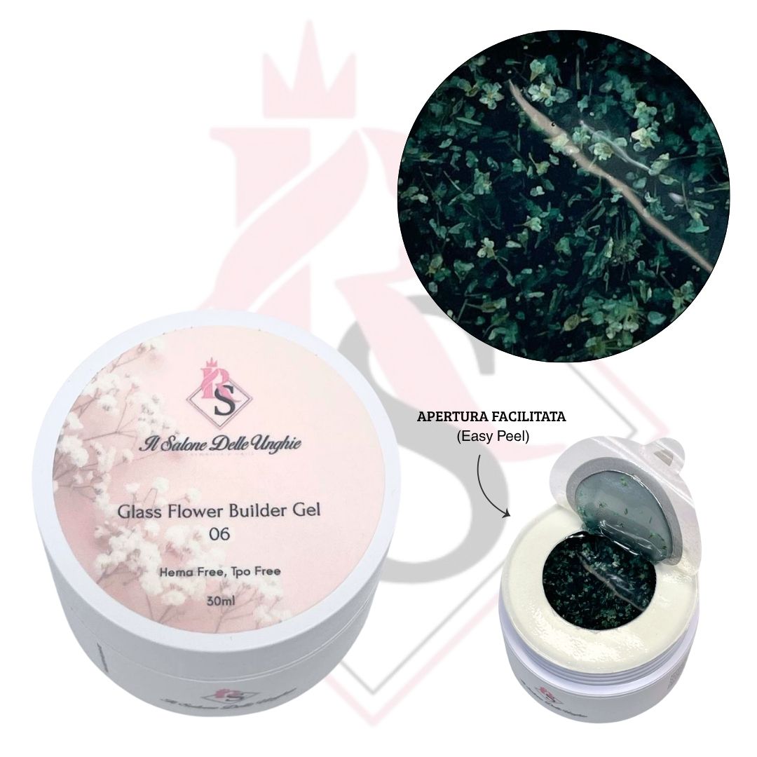 Glass Flower Builder Gel — Gel costruttore effetto vetro