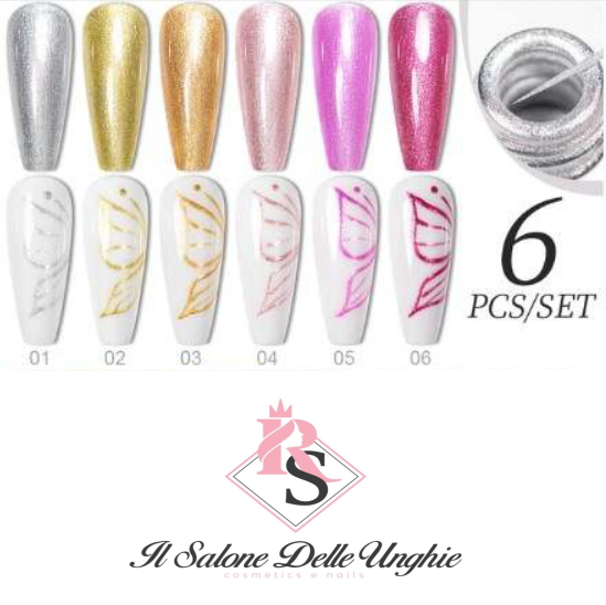 Scopri il Gel Metallic Liner Art: Effetto Metallico Innovativo per Nail Art di Tendenza - Il Salone Delle Unghie