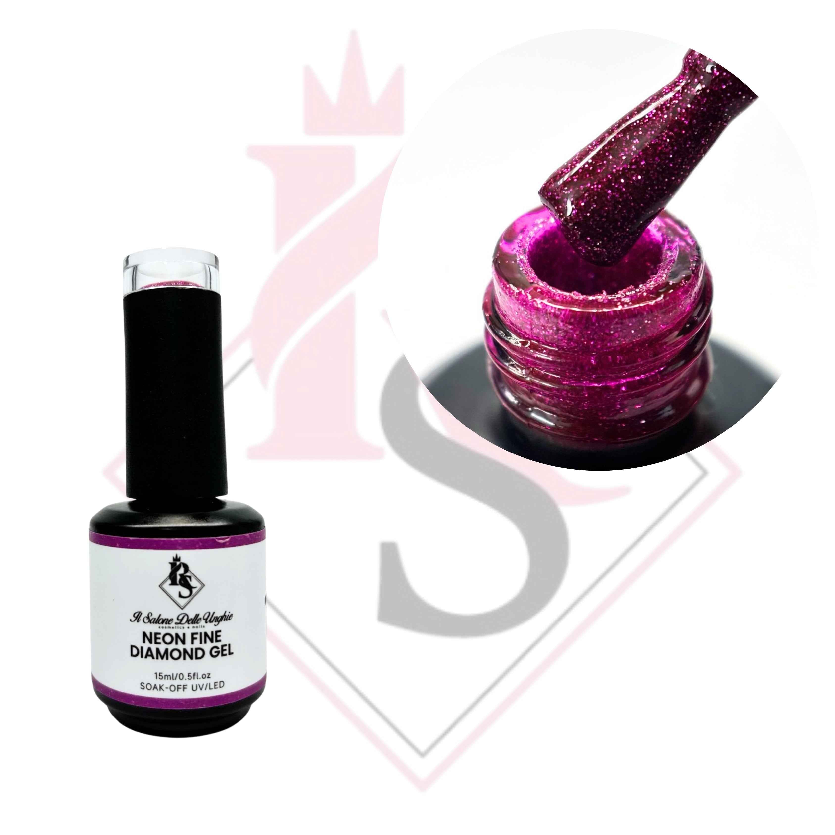 Neon Fine Diamond Gel 17 — Gel neon coprente e resistente