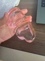 CONTENITORE IN VETRO cuore con tappo
