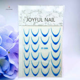Sticker French St-2306 azzurro fluo