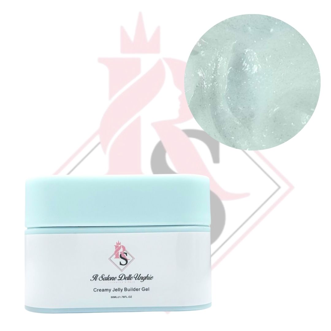 Creamy Gel 070 Bianco Latte Glitter - Costruttore Per Unghie