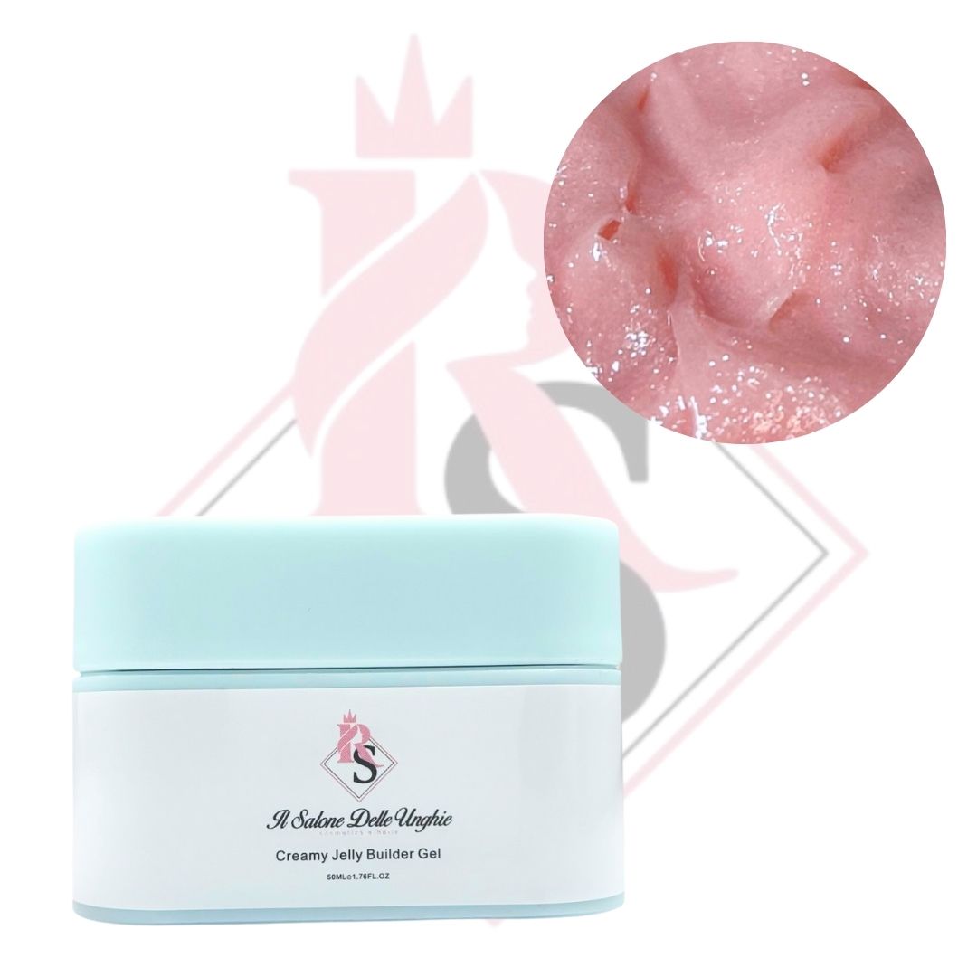 Creamy Gel 072 Nude Rosato Glitter- Costruttore Per Unghie