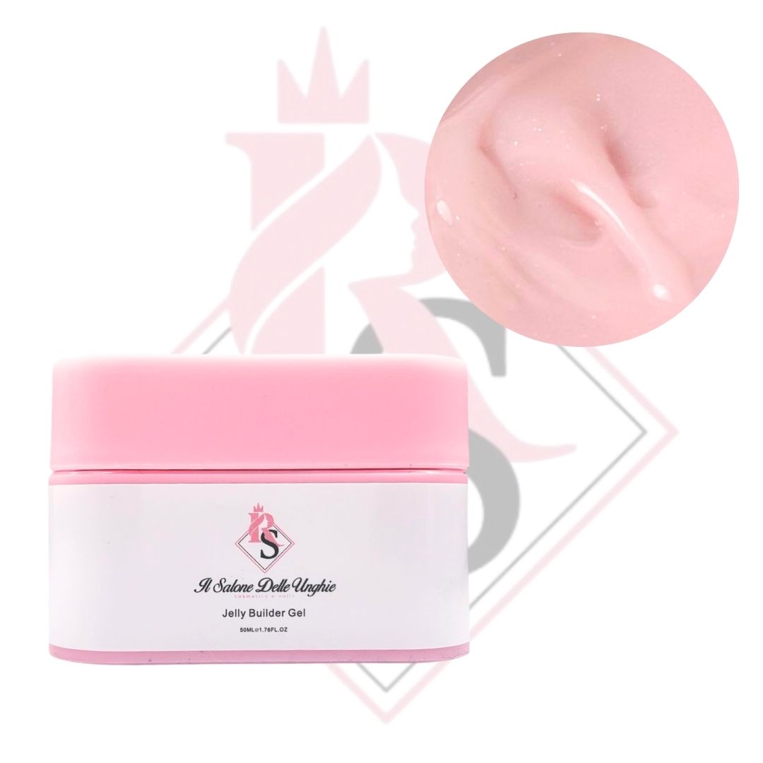 Jelly Gel 062 Rosa Latte Glitter- Costruttore Per Unghie