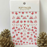 Sticker Natale Me196 Rosso