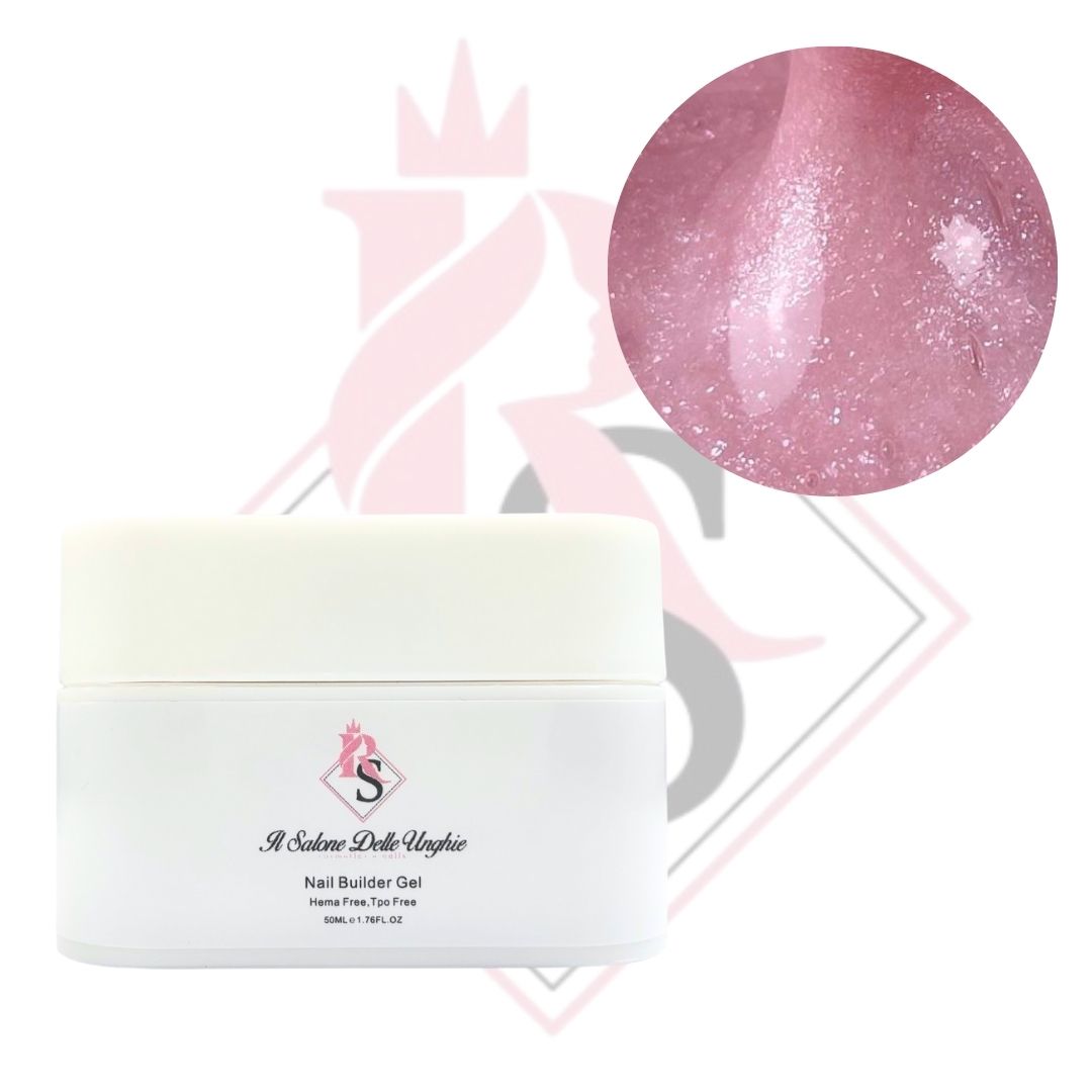 Nail Builder Gel 102 Malva Glitter-Costruttore Unghie