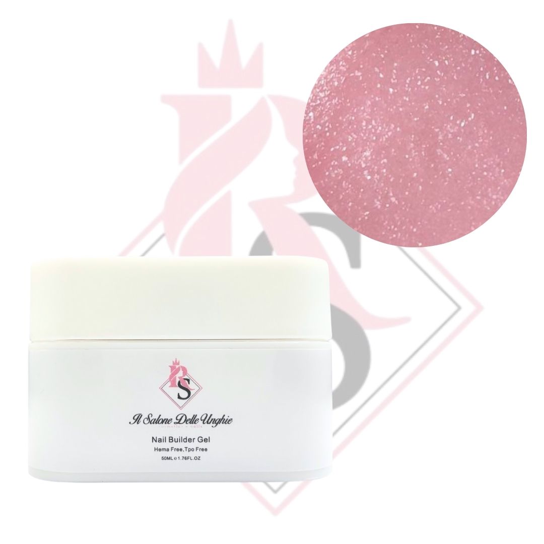 Nail Builder Gel 106 Rosa Baby Glitter-Costruttore Unghie