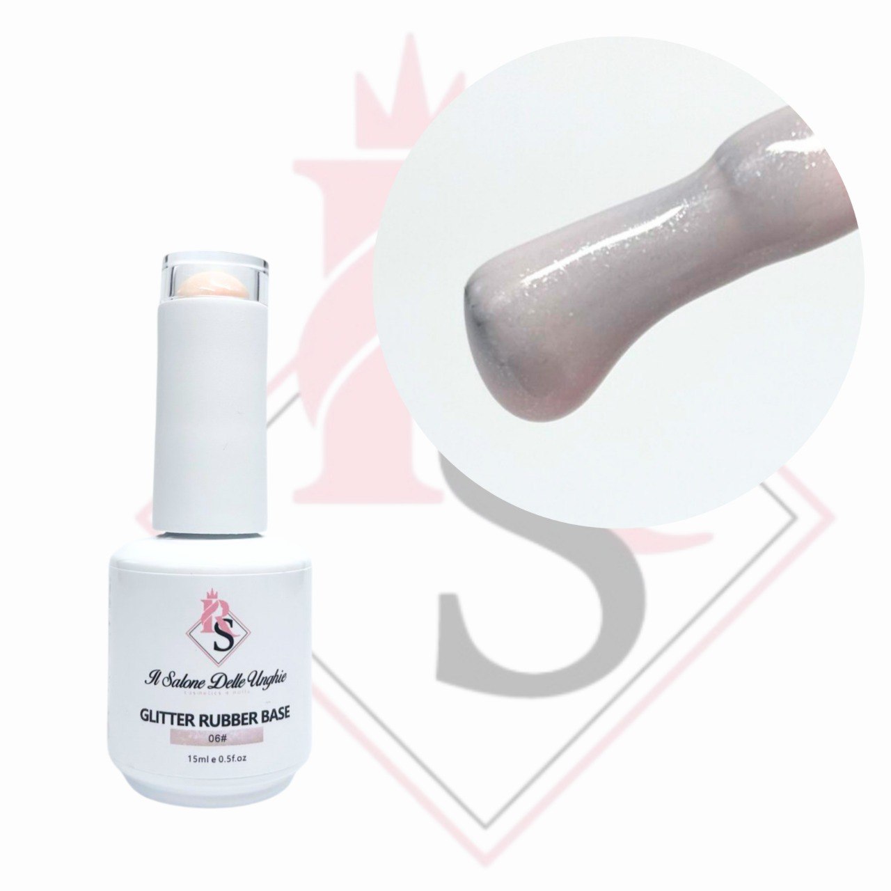 Rubber Base Glitter 06