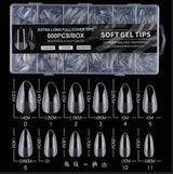 MINI SOFT GEL TIP NERA MANDORLA