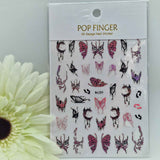 Adesivi Me289 Farfalle Rosse