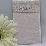 STICKER LETTERE jo-2137 BIANCO