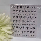 STICKER CUORI SO-173 nero