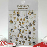 Adesivi Natale Cj-027 Oro