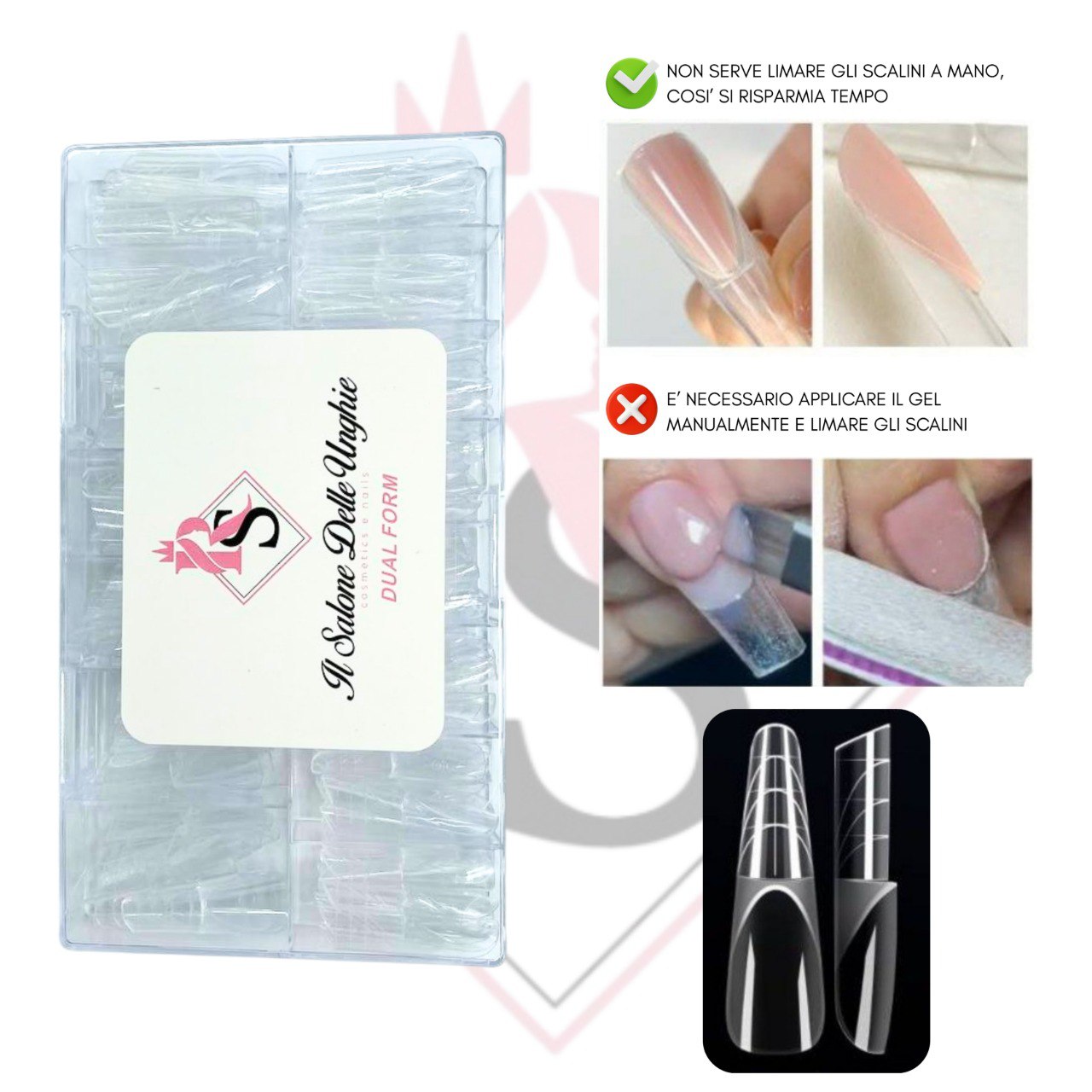 Dual Form 48 Mandorla Russa French Muretto Con Scheletro