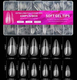 MINI SOFT GEL TIPS FUXIA mandorla