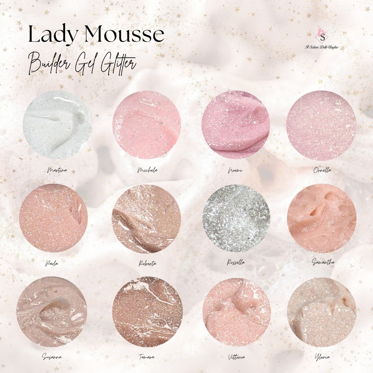 Builder Gel Mousse Glitter Lady Martina