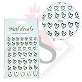 Sticker Cuori DH-842 Nero
