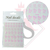 Sticker Cuori DH-842 Rosa