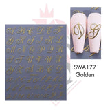 Sticker Lettere SWA177 Oro